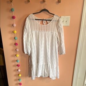 American eagle White Boho Dress size XL